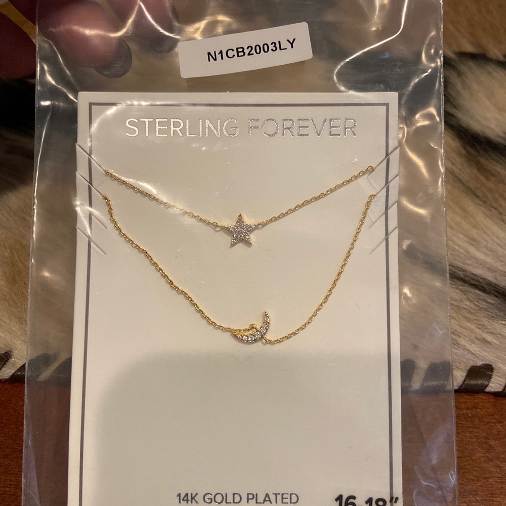 Sterling Forever moon 🌙 & star ⭐️ necklace